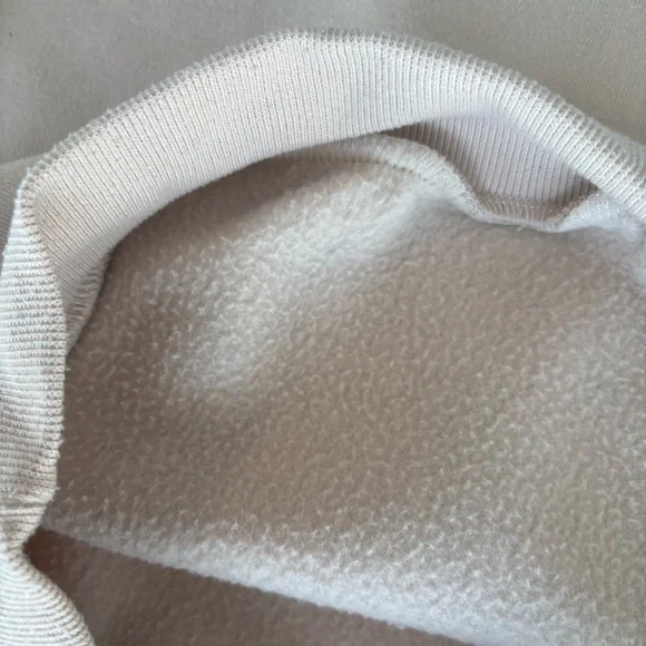 Cream Crew Neck Travel Sweater - Picture 8 of 8